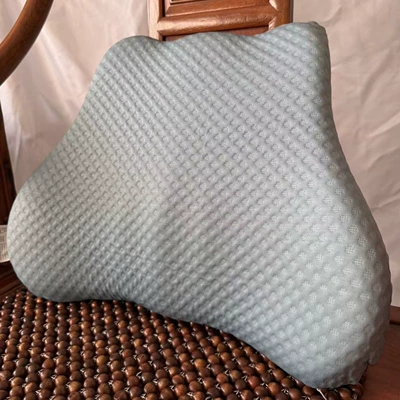 High-end car lumbar support, summer car cushion, car seat backrest lumbar support, driving waist protector, office lumbar support (Waist support) - light-blue-4535