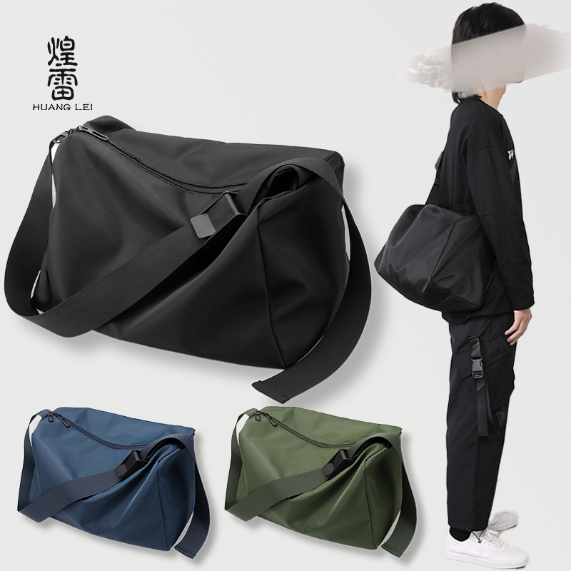 Men's and Women's Sports Shoulder Bags, Fashionable, Large-Capacity, Simple, Lightweight, Waterproof, Travel Fitness Bags, Portable Casual Cross-Body Bags
