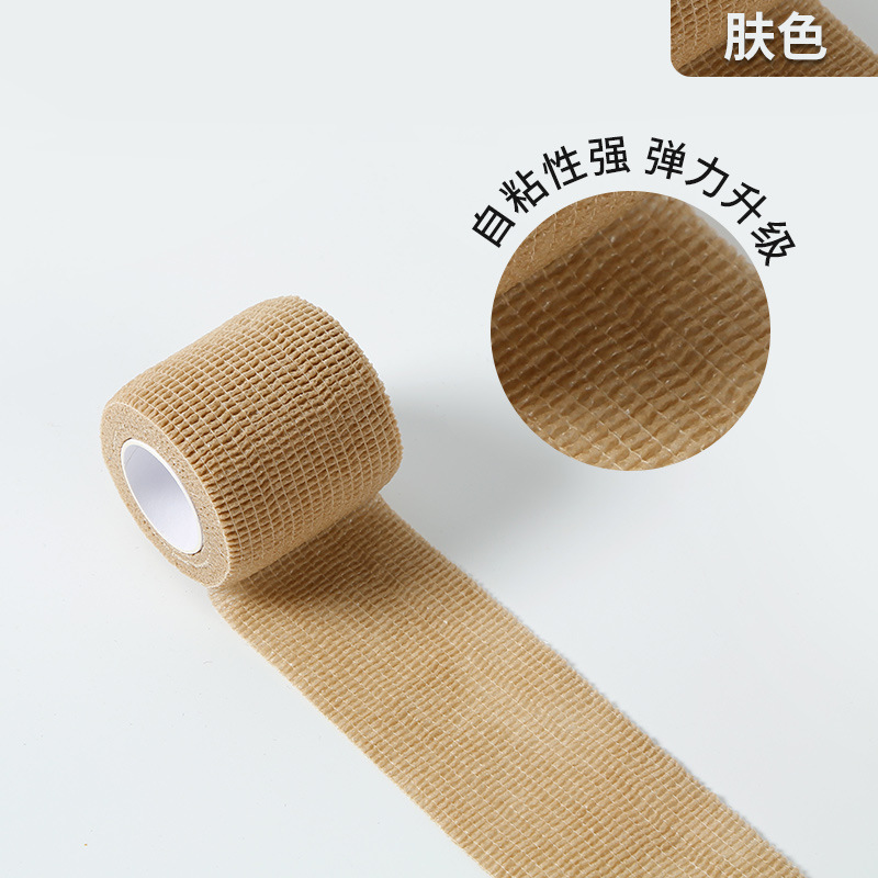 Fábrica al por mayor auto-adhesivo elástico dedo vendaje deportes cinta protectora de uñas no tejida auto-adhesivo dedo protección correa de rodilla