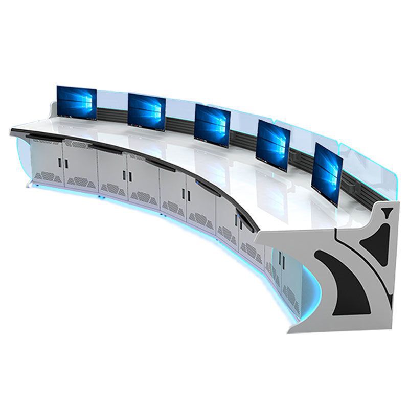 Command Center Video Surveillance Control Console Security Monitoring System Dual/Three-Seat Curved Multi-Postion Console Command Center Video Surveillance Control Console Security Monitoring System Dual/Three-Seat Curved Multi-Postion Console