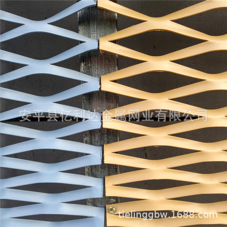 厂家定制饭店门头装饰网氟碳喷涂铝板网氧化铝板网