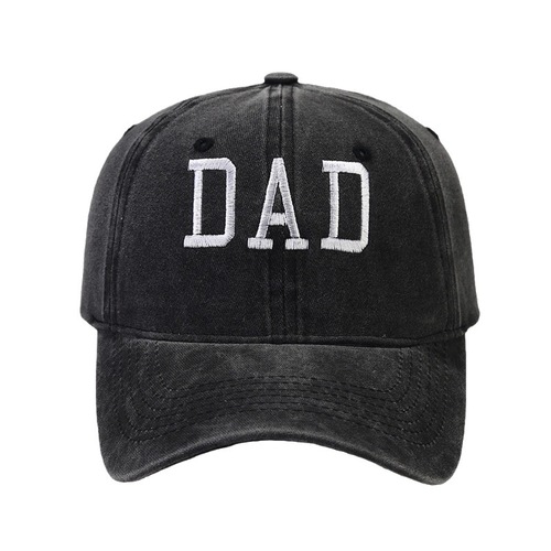 Amazon Best Selling Washable Cotton DAD MOM Embroidered Baseball Cap Retro Sports Casual Duckbill Hat Trendy Sun Hat