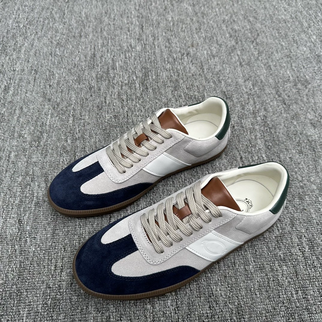 Европейская повседневная спортивная обувь из натуральной кожи для мужчин, кроссовки на шнуровке с цветными блоками, новые туфли на плоской подошве, мужская обувь для вождения и путешествий.