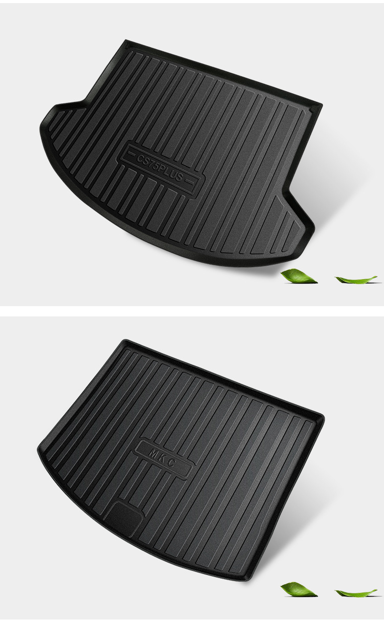 Suitable for All Models Tpe Trunk Mat Fully Surrounded Wear-Resistant Waterproof Environmentally Friendly Odor-Free Car Trunk Mat