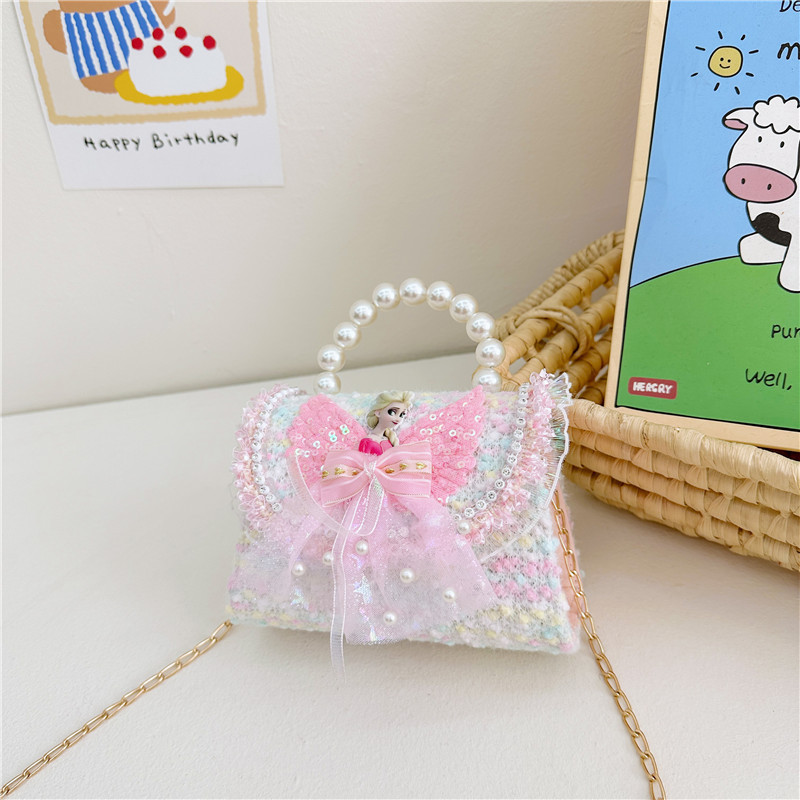 Nuevo bolso infantil, bolso de moda, bolso de princesa, bolso de niña encantador, bolso de mochila para bebés en línea, popularidad