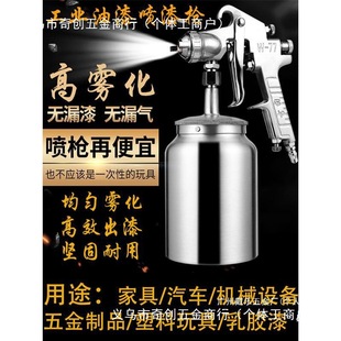 Jiyou Car Paint Spray Gun Furniture Machinery Color Steel Tile Latex Paint Spray Bottle Pneumatic Spray Gun