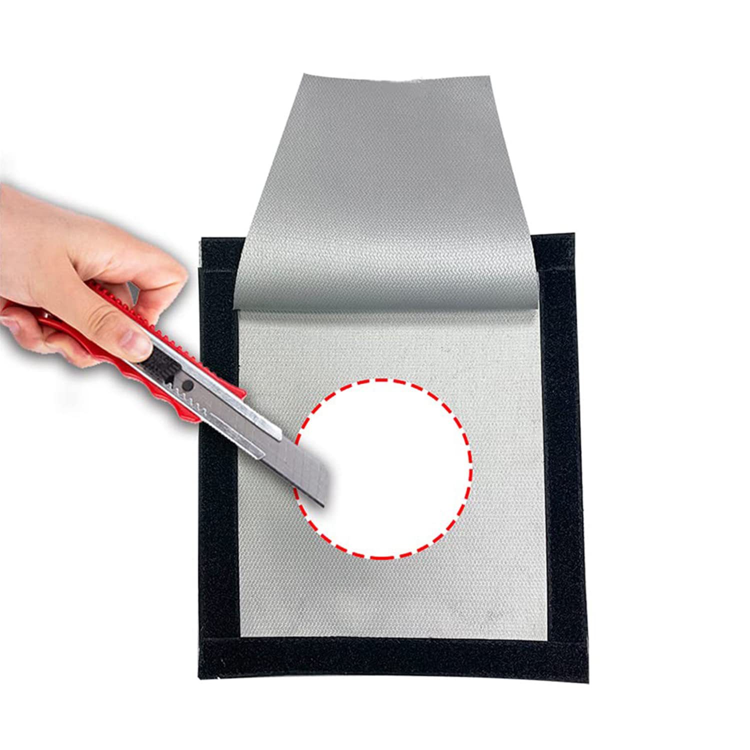 Outdoor Camping Tent Chimney Opening Insulation Flame-Retardant Cloth Fiberglass Cloth High-Temperature Resistant Fireproof Cloth