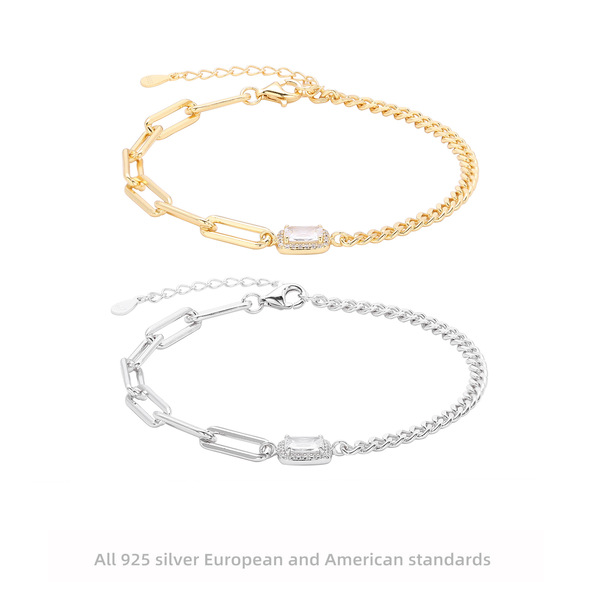 elegant fashionable small design square universal bracelet