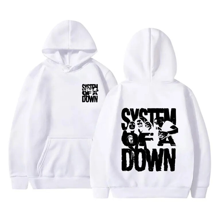【Cross-Border European Size】90S Alternative Metal Rock Band System of a down Graphic Sweatshirt for Men