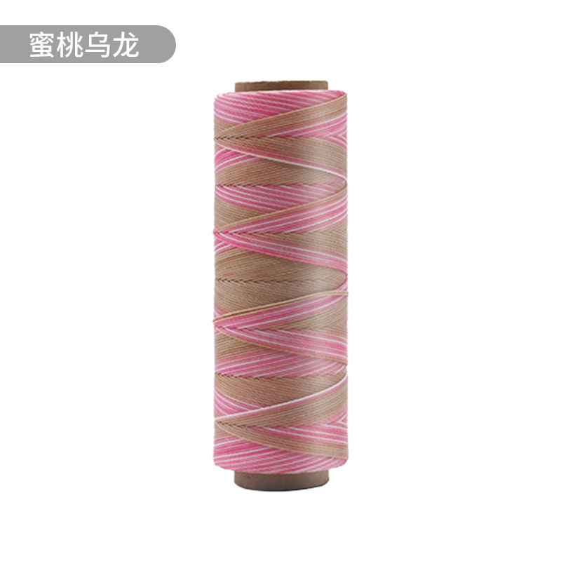 高級セクション染めラウンドワックス糸手作り DIY 編み糸 0.25 ミリメートル 0.35 ミリメートル 0.45 ミリメートルネックレスブレスレット diy 材料|undefined