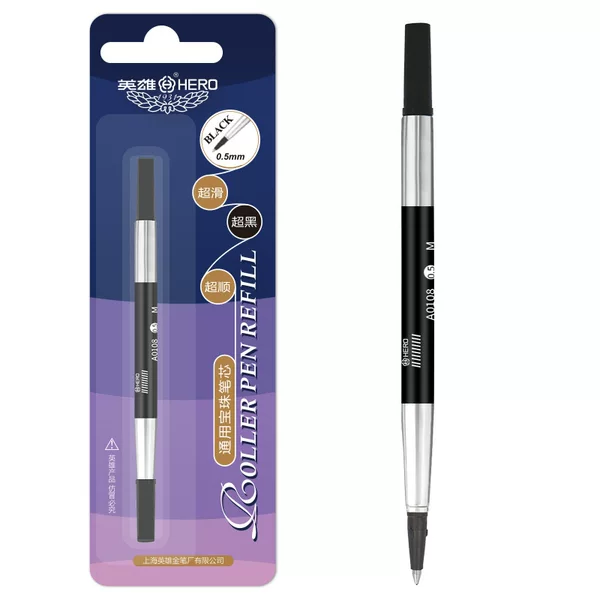 HERO HERO Pen A0108 Baozhu Pen Refill Metal Signature Pen Water Refill 0.5 Spiral In-line Type