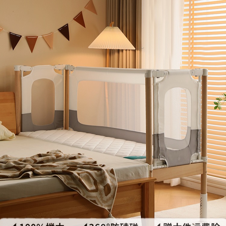 Spliced ​​Bed Baby Large Bed Solid Wood Widened Lifting Guardrail Bedside Widened Baby Crib Children's Bed