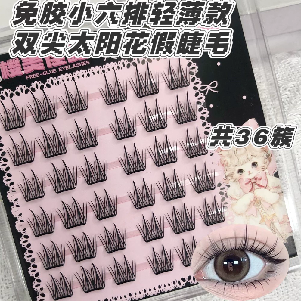 False Eyelashes, mixed capacious sets, custom European style, glue-free options