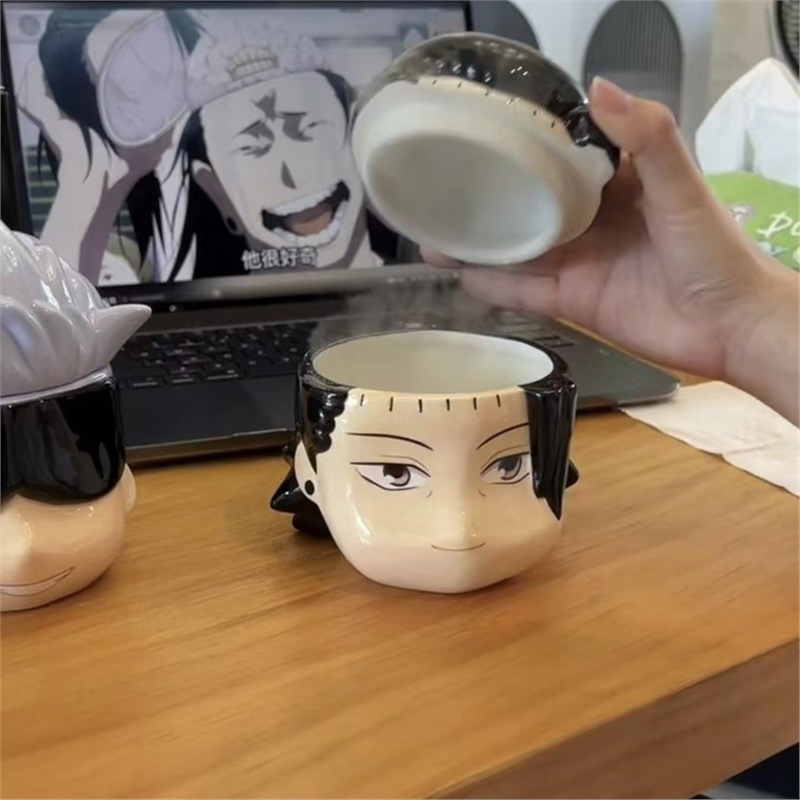 Uno de los piratas perímetro luffy sombrero taza coleccionista ASL sombrero dibujos animados taza de cerámica doméstica decoración de escritorio creativa