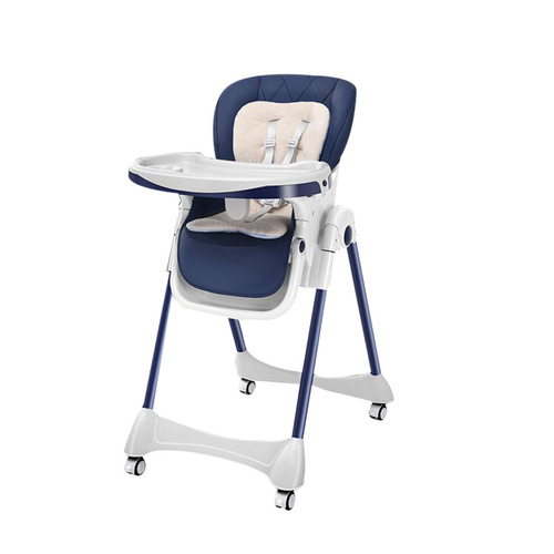 Portable foldable baby dining chair, installation-free household cartoon children's dining chair, sitable and reclining children's dining chair