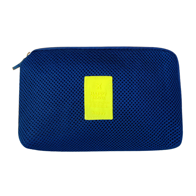 Bolsa de almacenamiento digital de viaje de malla engrosada a prueba de golpes bolsa de almacenamiento de cable de datos de teléfono móvil auricular Disco Duro bolsa de almacenamiento de disco U