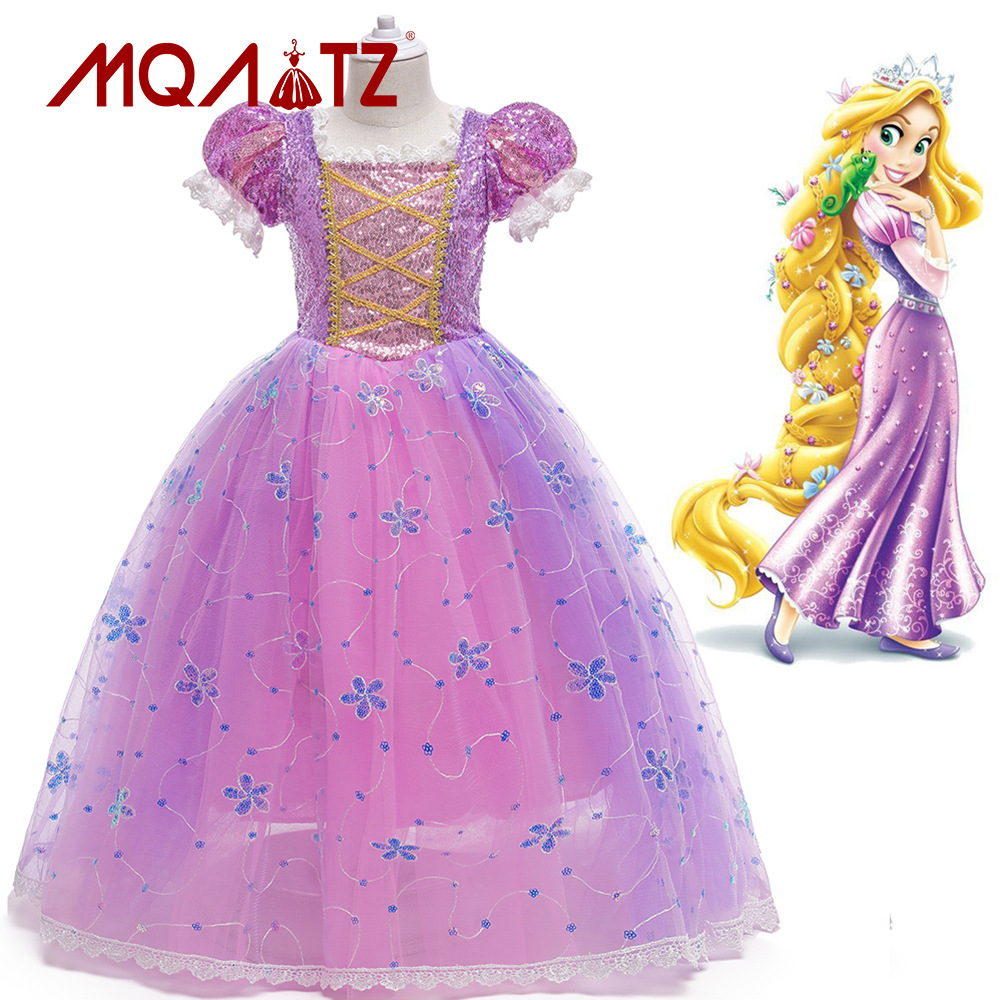 Children's purple dress