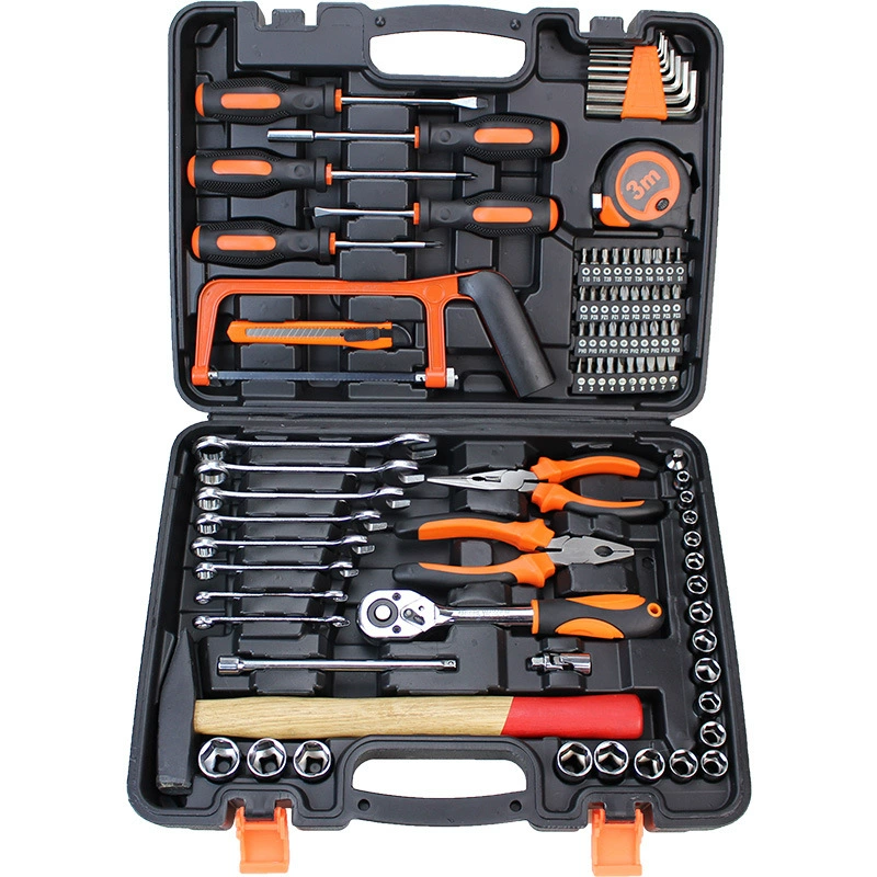 Hardware Toolbox Set, Multi-Piece Home Repair Kit, Portable Case, 9–157 pcs