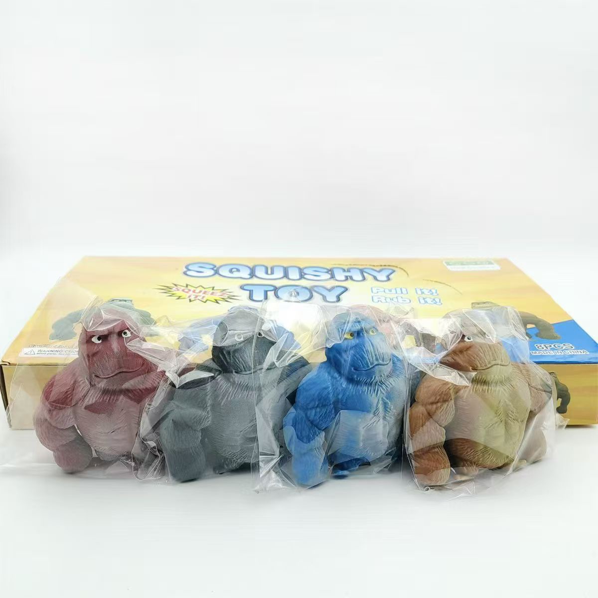 El rey de las celebridades en línea siempre alivia el gorila para aliviar el aburrimiento y aliviar la presión. Artefactos mágicos para niños la-la - le monos juguetes de rebote lento