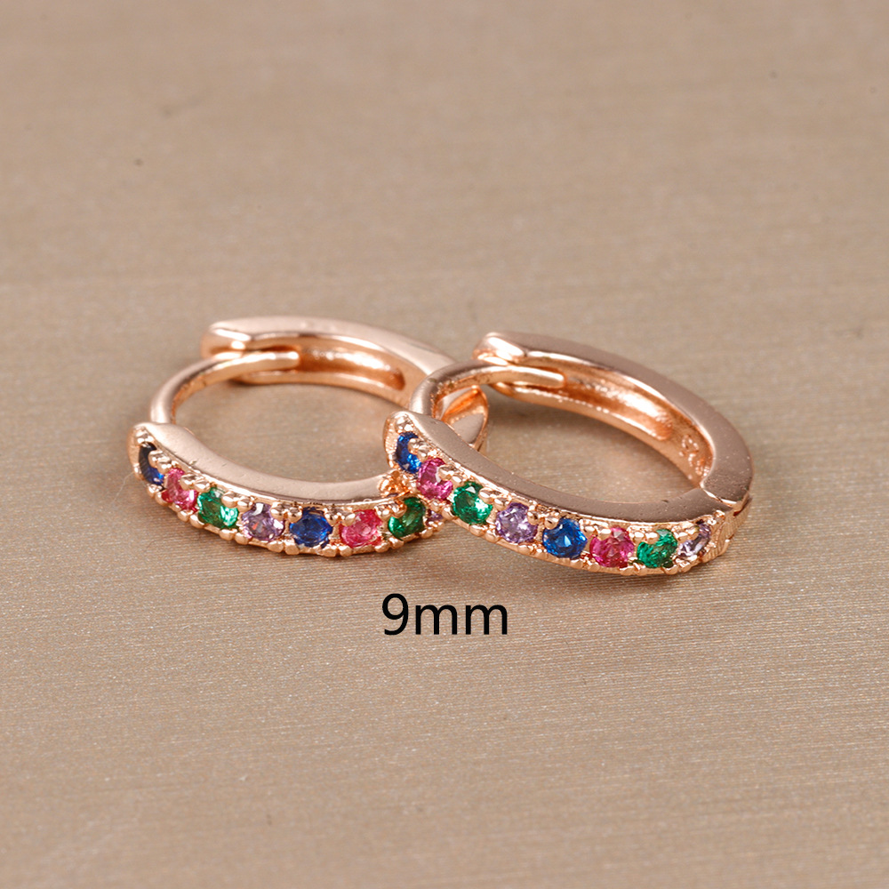15g Weight Rhinestones Inlay Material Earrings Classification 1 Pair Quantity Daily Occasion Copper Material Geometric Pattern Women's Gender Plating, Inlay Design Simple Style Style 1 Pair Simple Style Geometric Plating Inlay Copper Rhinestones Earrings 11