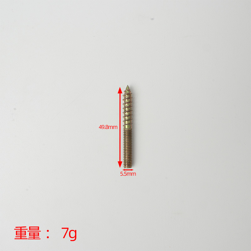 Tornillos autorroscantes de cola puntiaguda de dientes de doble cabeza galvanizados en color Tornillos de conexión de dos dientes Tornillos autorroscantes de dientes de madera para muebles