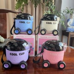 ネットで話題の高颜值子供用おもちゃ火星探査車プラスチック製水筒、幼稚園児向け、夏の屋外遊びに最適、漏れ防止