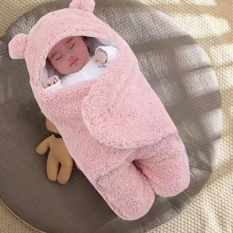 Bebé abraza bolsa de dormir otoño-invierno engrosado frío y cálido recién nacido paquete de salida - mes
