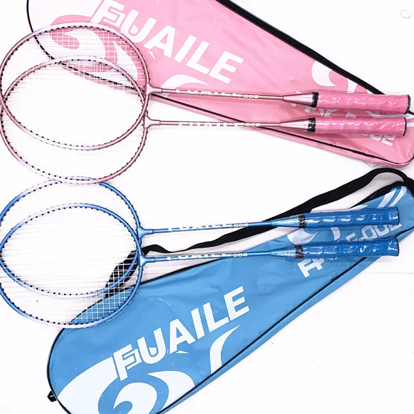 Original brand ferroalloy durable badminton racket adult children feather racket set sporting goods wholesale