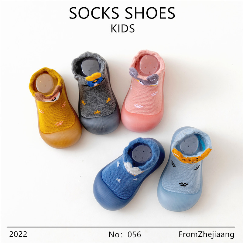 Bebé Niño Zapatos de fondo suave antideslizante primavera y otoño bebé calcetines Zapatos interior y al aire libre caminar Educación Temprana Infantil transpirable zapatos y calcetines