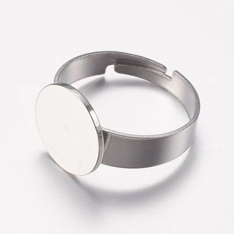 (Wholesale), accessories stainless steel, accessory, ring, DIY, with gem 5