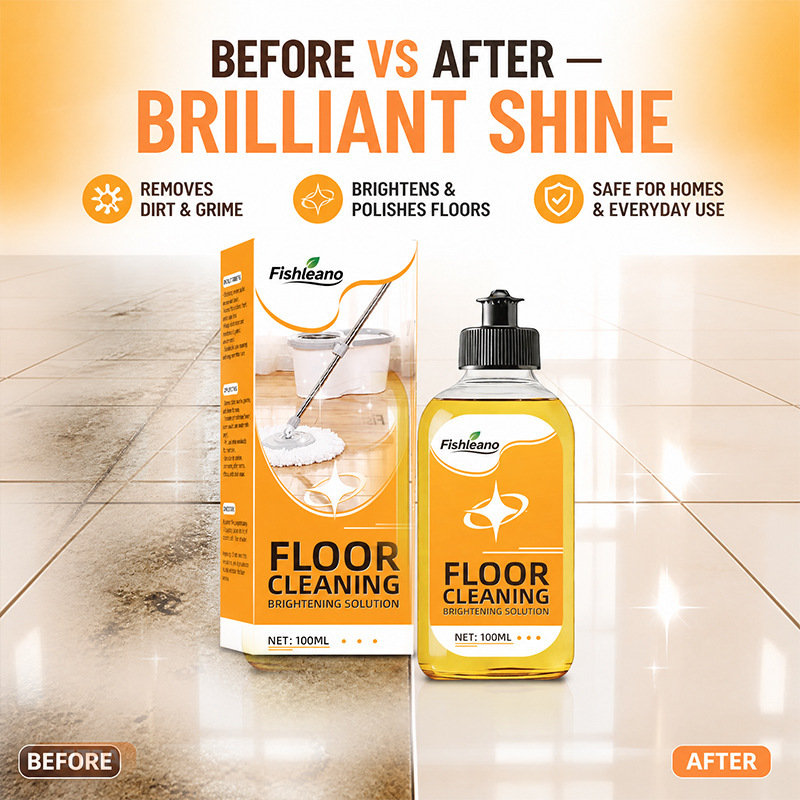 Fishleano Floor Cleaning and Brightening Liquid Quick-Dry Traceless Mop Cleaner for Tile and Wood Floors Fishleano Floor Cleaning and Brightening Liquid Quick-Dry Traceless Mop Cleaner for Tile and Wood Floors