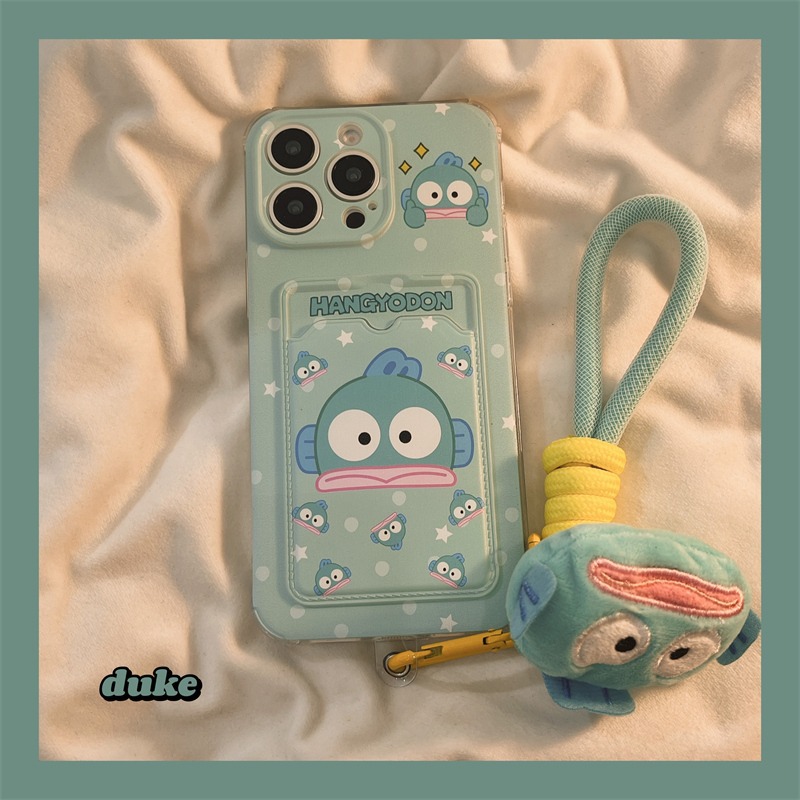 Can put photos for Apple 15promax mobile phone case iPhone16 small card 14 new 13 ugly fish 12/11