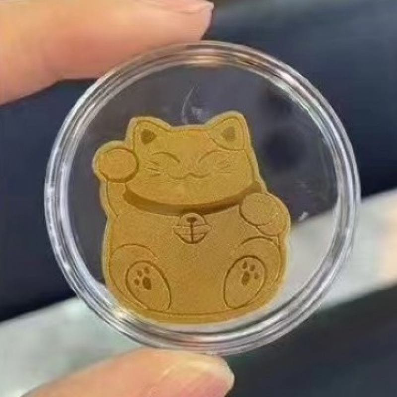 爆款2mg含金手机贴足金999公主请发财暴富财爷招财带背胶厂家批发|undefined