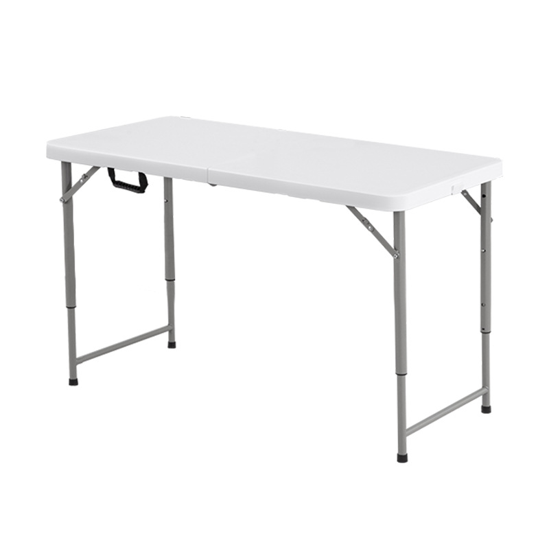 Mesa plegable elevadora, mesa plegable al aire libre, puesto de alto 90 mercado nocturno, mesa larga de plástico, mesa de comedor para el hogar, mesa y silla simples