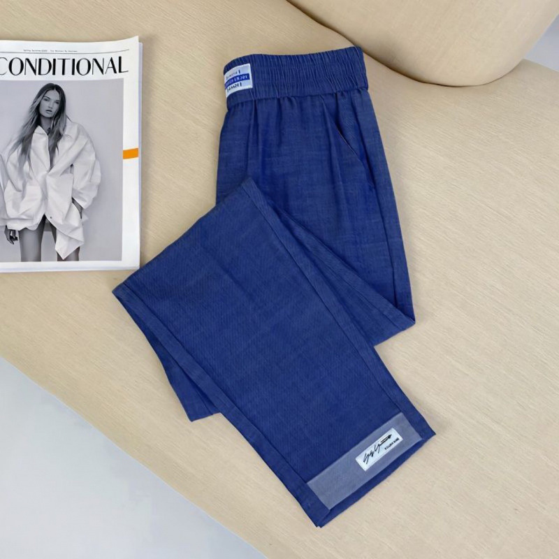 [People's Collection] Ice Silk Jeans Women's Summer Thin Loose Straight-Leg Cigarette Pants New Tencel