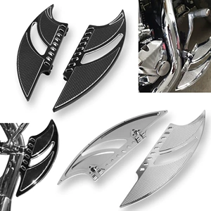Harley Glide Softail üçün modifikasiya edilmiş sürüşməyən ön və arxa böyük pedallar