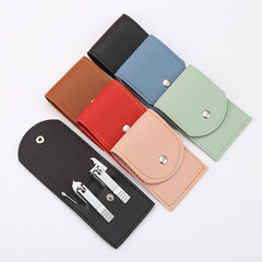 摺疊包指甲剪4件套 修腳工具指甲刀套裝 指甲鉗禮品 可印logo