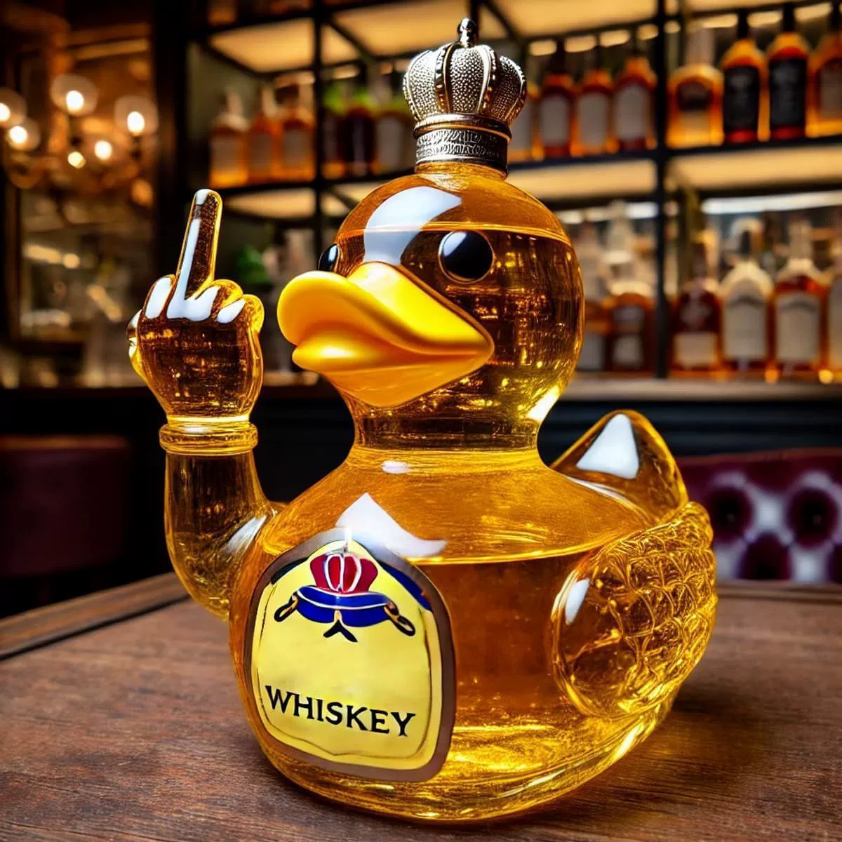 Amazon Fun Hot Funny Whiskey Duck Bottle Веселая утка бутылка