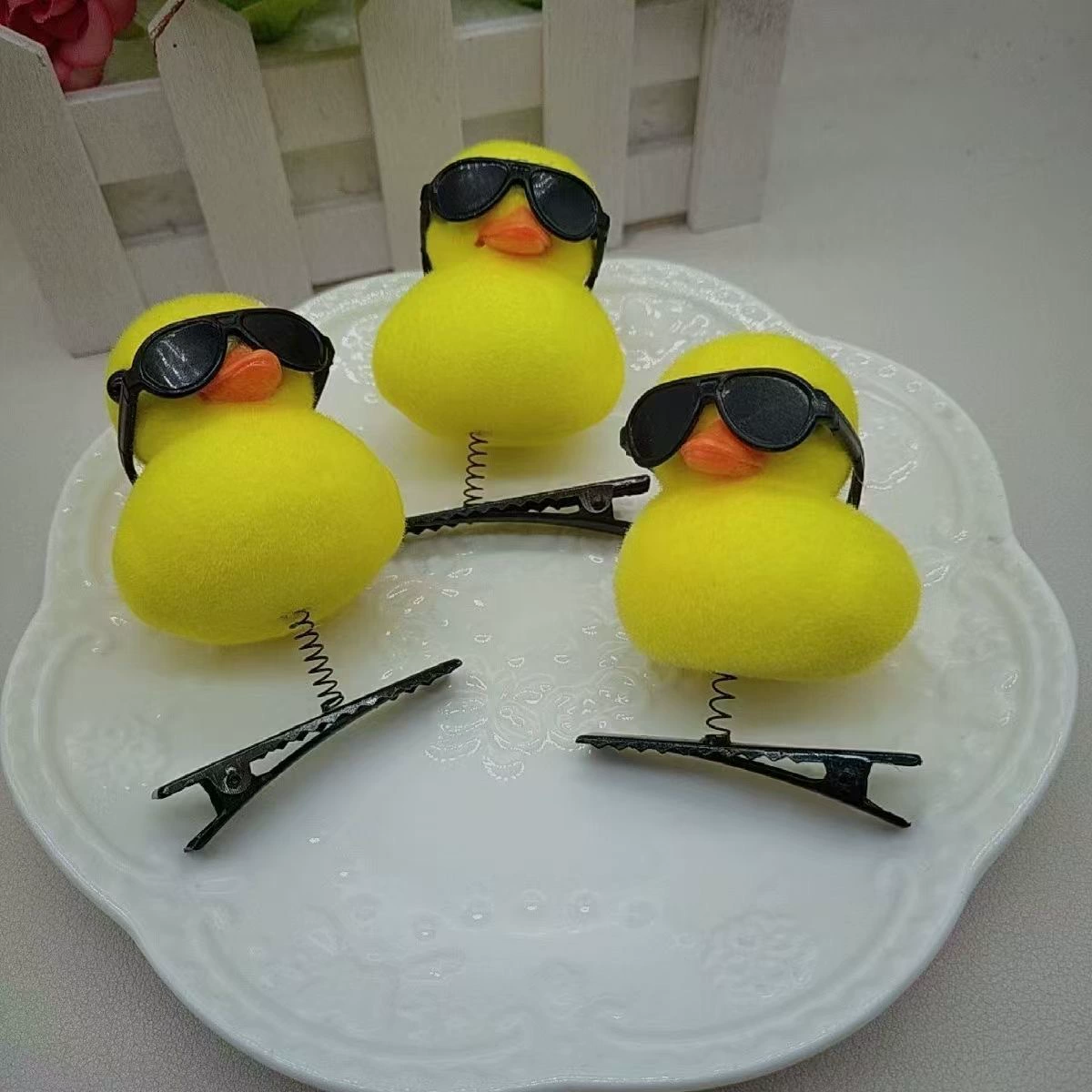 Трёхмерная заколка для волос B.Duck с бантом, мультяшная шляпа, утка, подарок на день рождения, прямые продажи завода