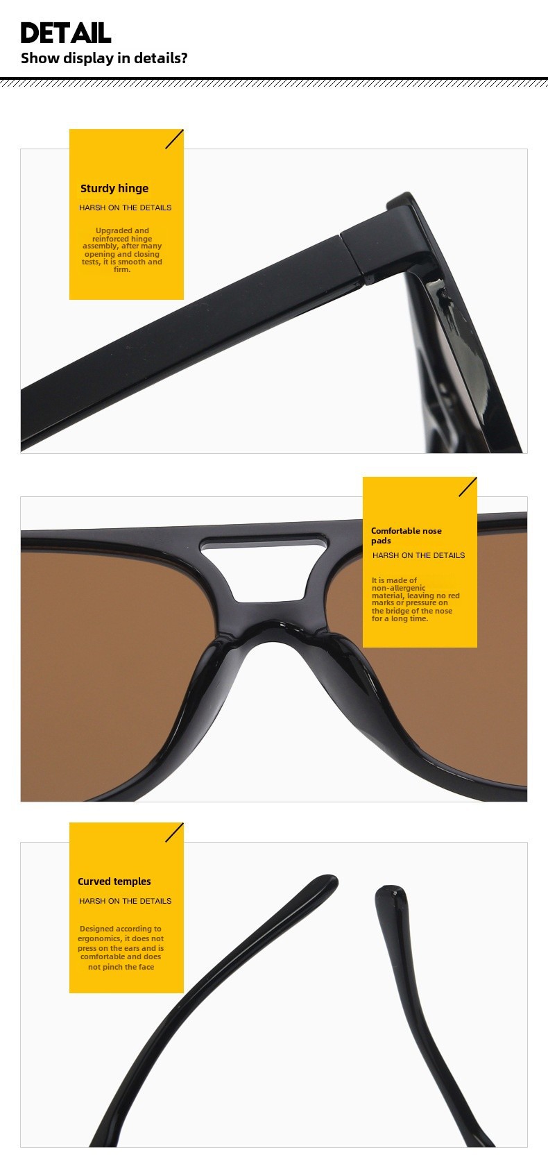 Retro Double Beam Sunglasses For Men Large Frame Trendy Design_voghion.com