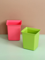 酒店手提清潔工具籃桌面垃圾桶小號雜物收納盒整理盒T-3054工具盒