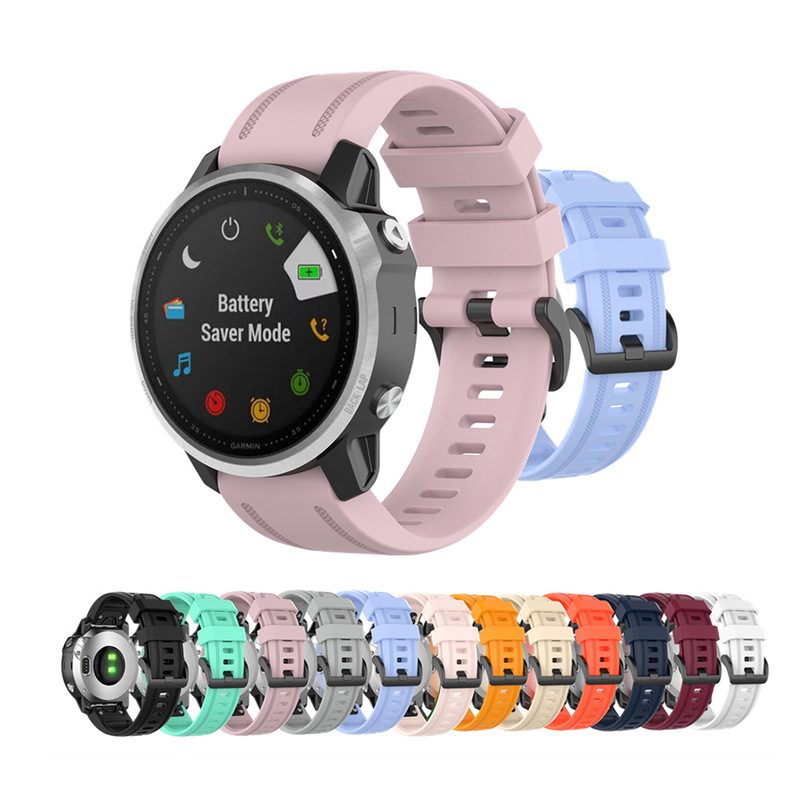 For Jiaming Fenix 6S/6S Pro 5S 5S plus 7S 7S 7S Pro silicone strap 20mm quick release