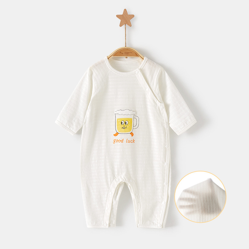 Mono de bebé traje de verano mameluco niño delgado pijamas de manga larga hombres y mujeres mameluco ropa de bebé recién nacido