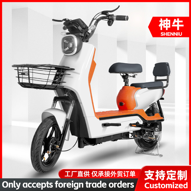 国境を越えた貿易ダブルバッテリーカー電動自転車軽量電気自動車 48V シェンニウ二輪電動自転車|undefined