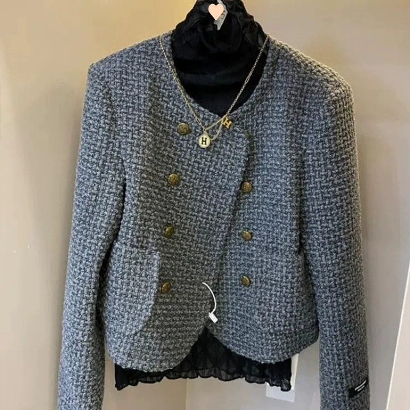 Короткий осенний жакет, стиль Chanel, 2024 год