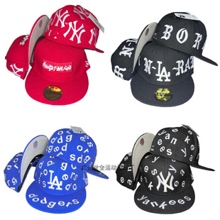 High-Quality Yankees Ny Baseball Cap Dodgers Embroidered Peaked Cap Fully Enclosed Hip-Hop Non-Adjustable La Hat