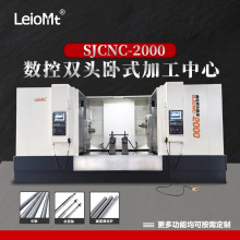 雷欧双头卧式加工中心长轴加工管类加工精度高双头车床自动换刀