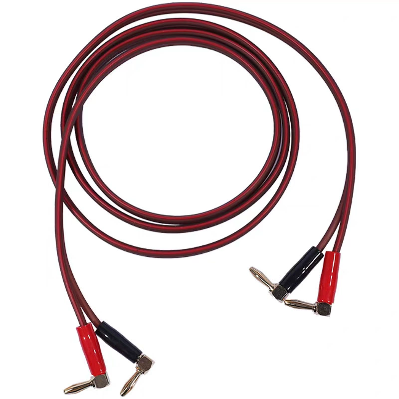 Высококачественный аудиокабель с двойным штекером типа «банан», соединительная линия, основная аудиолиния, порт, украшение, универсальный объемный звук.