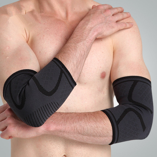 Outdoor sports elbow pads, extended breathable nylon warm and pressurized non-slip basketball running fitness elbow pads