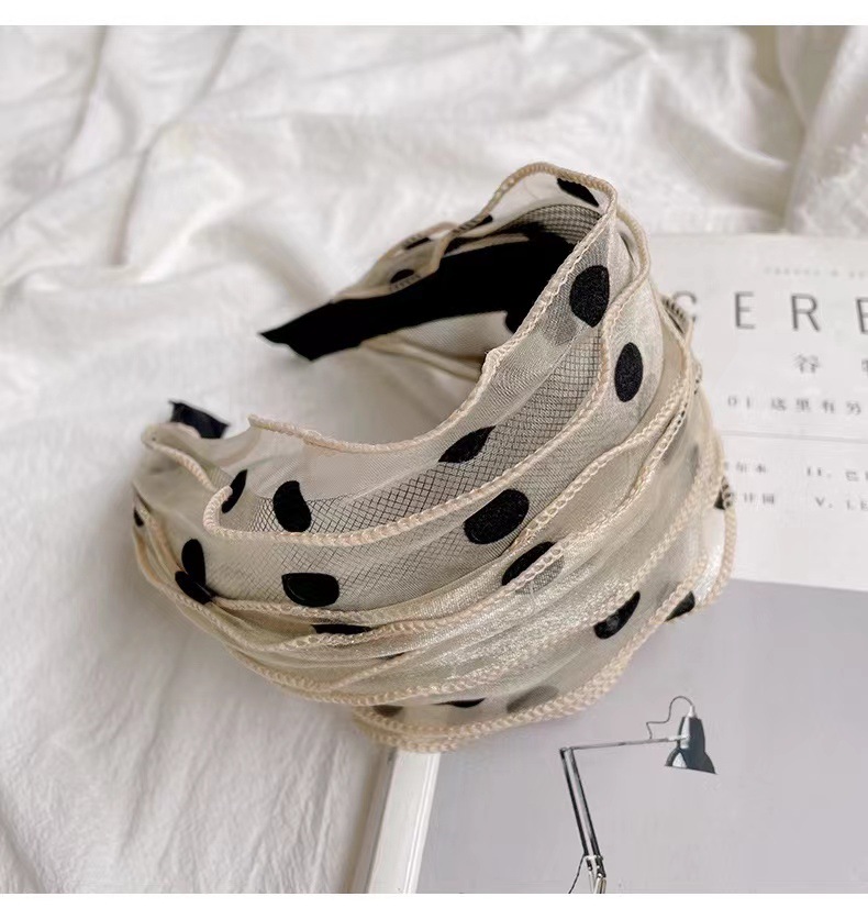 Transfronterizo nueva cubierta de la banda de pelo blanco cubierta del tocado pelo roto acabado artefacto transpirable ancho borde diadema pinza de pelo femenino al por mayor